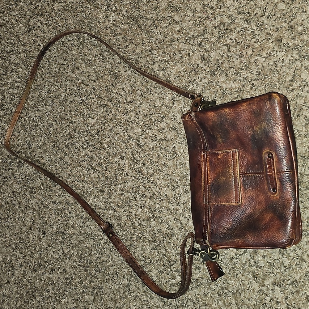 Bed|Stu gorgeous Cross Body Bag!! Beautiful Brown/Red! - Picture 3 of 12